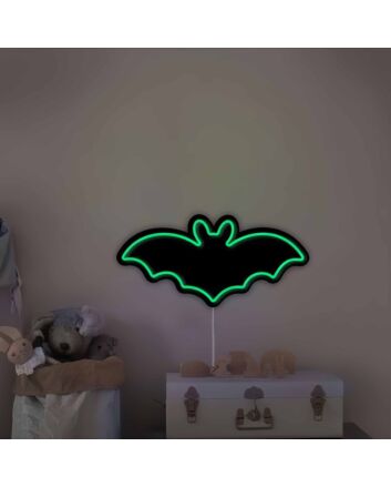 Bat Wall Decor Neon Black Backsplash
