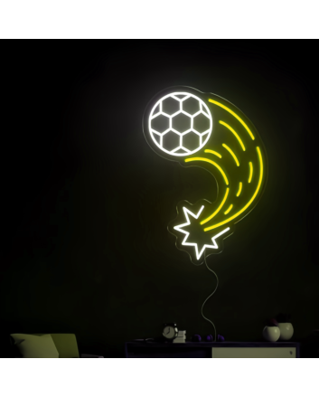 Soccer Ball Trajectory Neon Light