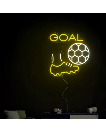 Premium Kicking Soccer Neon Sign