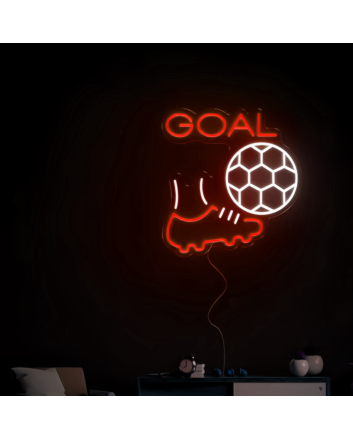 Premium Kicking Soccer Neon Sign