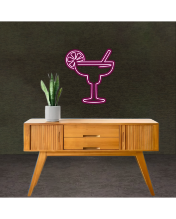 Cocktail Glass Neon Sign