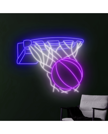 Basketball Shot Neon Sign