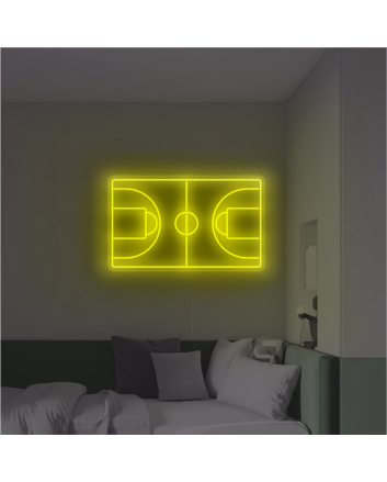 Basketball Court Neon Sign