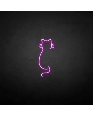 &#39;Cat back&#39; neon sign