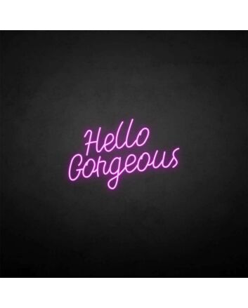 Hello Gorgous2  neon sign