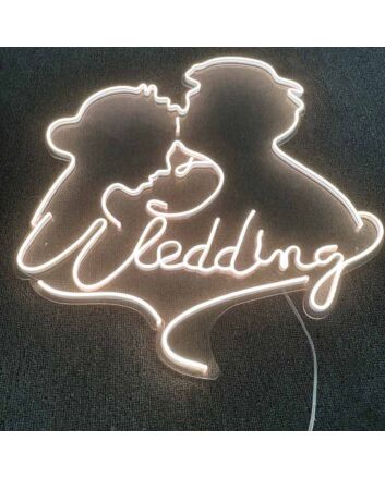 Customize Groom Kissing Bride's Forehead Style 1 Neon Light
