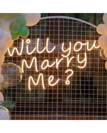 Will You Marry Me Style 2 Proposal Neon Light