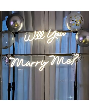 Will You Marry Me Proposal Style 1 Neon Light