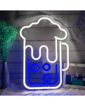 Bubbling Beer Mug Neon Light
