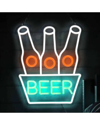 Customize Beer in a Barrel Neon Sign