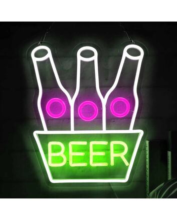 Customize Beer in a Barrel Neon Sign