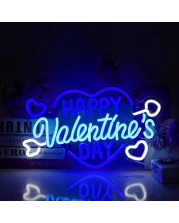Happy Valentine&#039;s Day Heart Neon Light