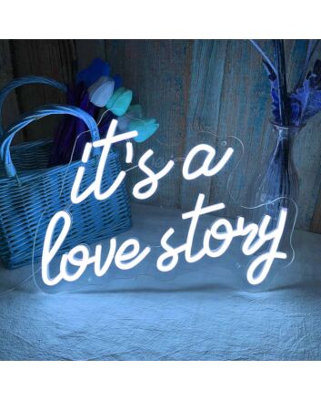It's a Love Story Wedding Neon Light