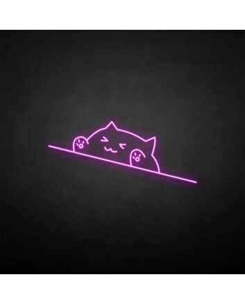 &#39;Happy cat&#39; neon sign