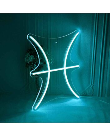 Pisces Zodiac Sign Neon