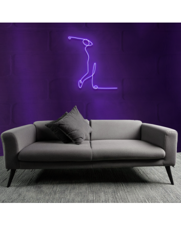 Golfing Action Neon Sign
