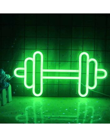 Gym Dumbbell Neon Sign