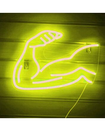 Muscle Line Art Arm Style 1 Neon Sign