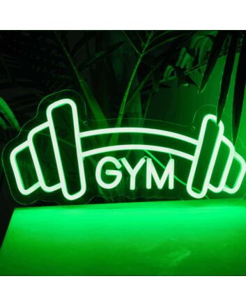 Customize Gym Barbell Neon Sign