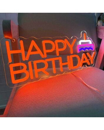 HAPPY BIRTHDAY Celebration Neon Sign