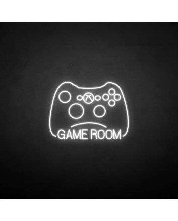 &#39;GAME ROOM2&#39; neon sign