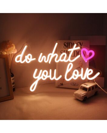 Do What You Love Wedding Decor Neon Sign