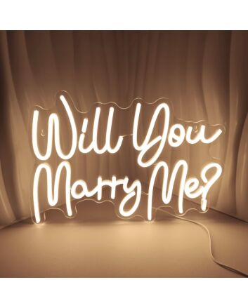 Will You Marry Me? Proposal Style 3 Neon Sign