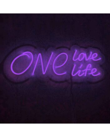 One Love One Life Wedding Neon Sign