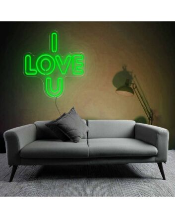 Heartfelt I Love You Neon Sign