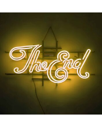 The End Dramatic Iron Frame Neon Sign