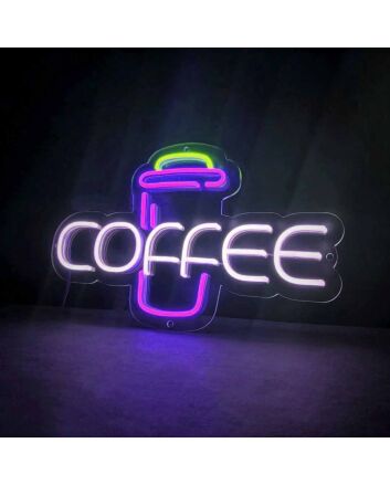 Customize Coffee Bold Neon Sign