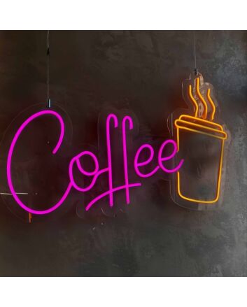 Customize Coffee Cup Classic Neon Sign