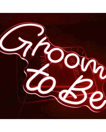 Dashing Groom to Be Neon Sign