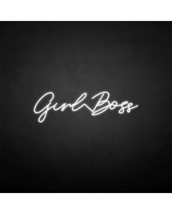 &#39;Girl boss&#39; neon sign