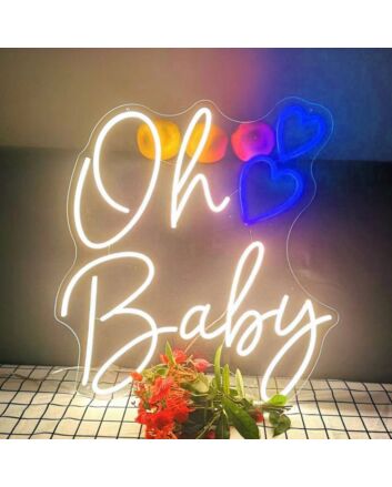 Oh Baby Heart Neon Sign