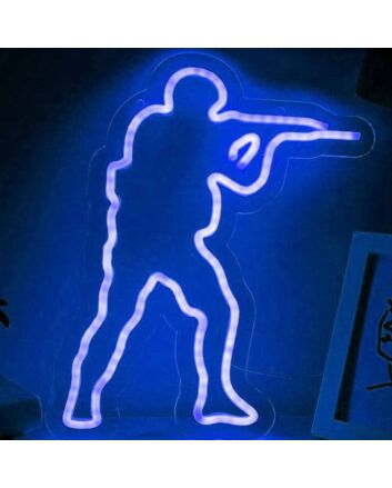 CSGO Military Man Game Neon Sign