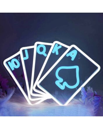 Playing Cards Game Neon Sign