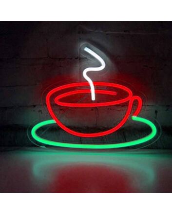 Aromatic Coffee Cup Neon Sign