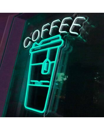 Customize Handheld Coffee Cup Coffee Shop Neon Sign