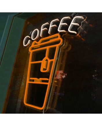 Customize Handheld Coffee Cup Coffee Shop Neon Sign