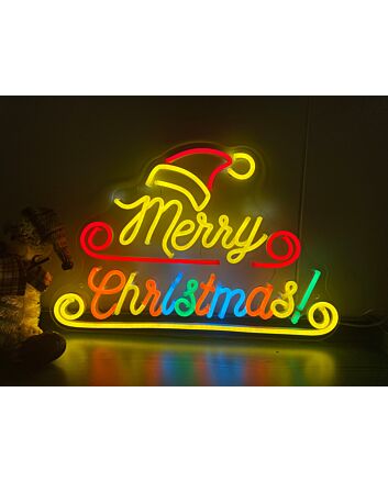 Merry Christmas neon sign