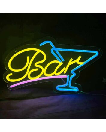 Customize Cocktail Glass Neon Sign