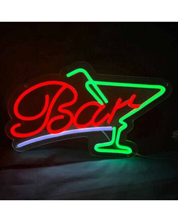 Customize Cocktail Glass Neon Sign