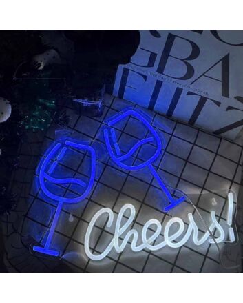 Customize Elegant Toasting Neon Sign
