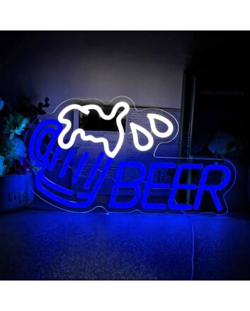 Customize Large Beer Mug Neon Sign