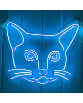 Dazed Cat Neon Sign