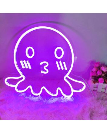 Cute Octopus Neon Sign