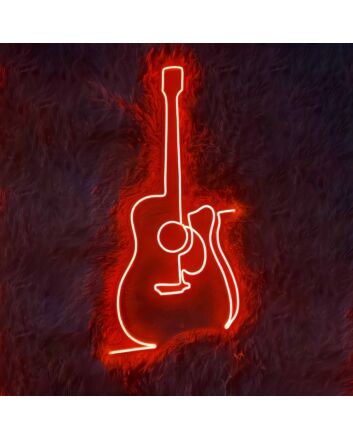 Music Guitar Neon Sign