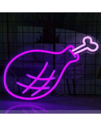 Delicious Large Drumstick Neon Sign