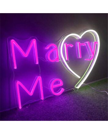 Marry Me Wedding Neon Sign